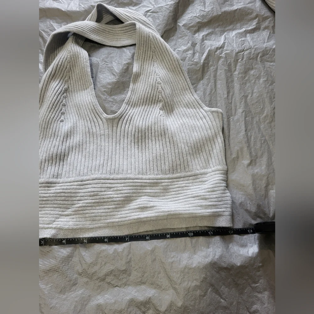 J.crew Ribbed Cardigan, Crop Top & Legging Set